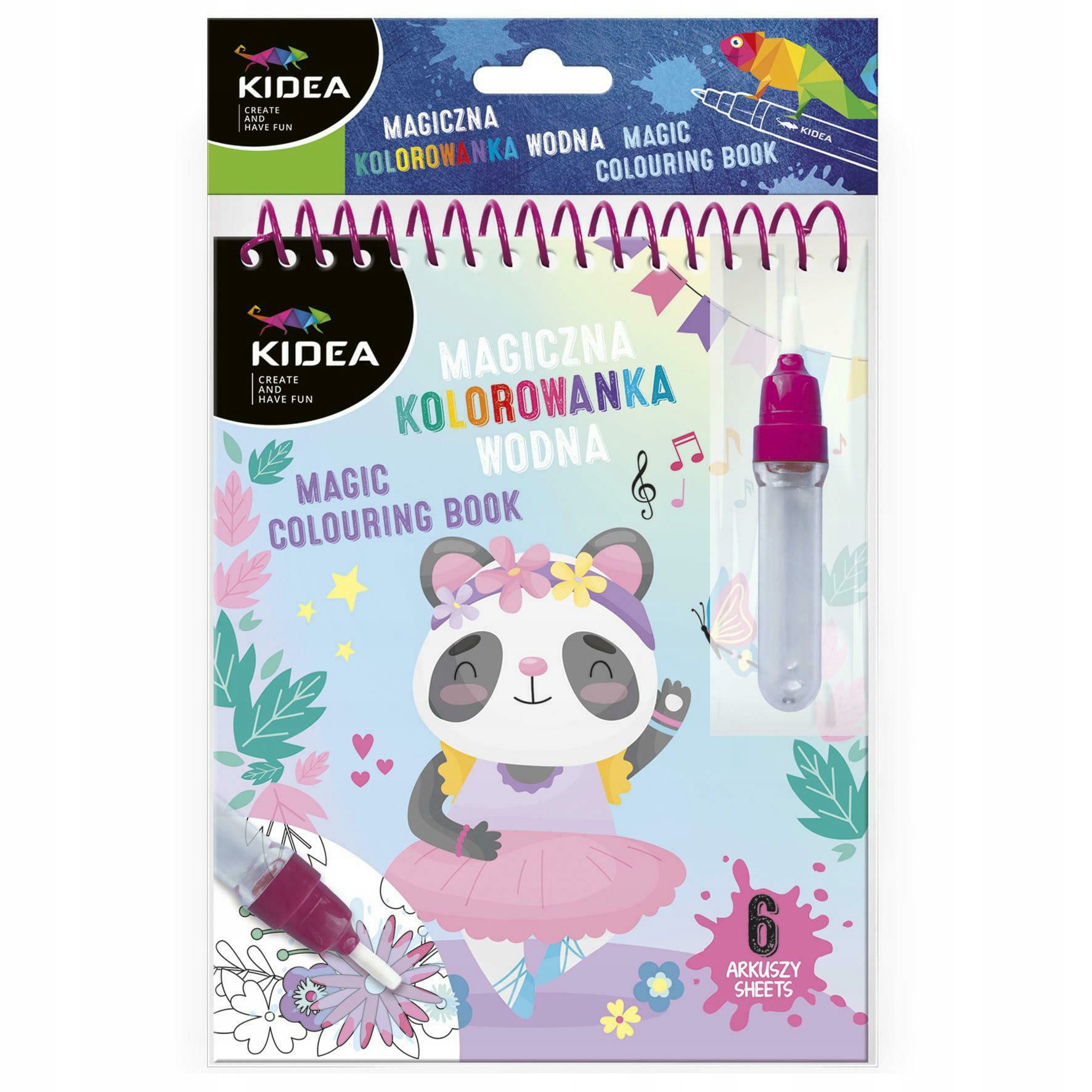 

Kolorowanka Magiczna Wielorazowa Wodna Baletnice