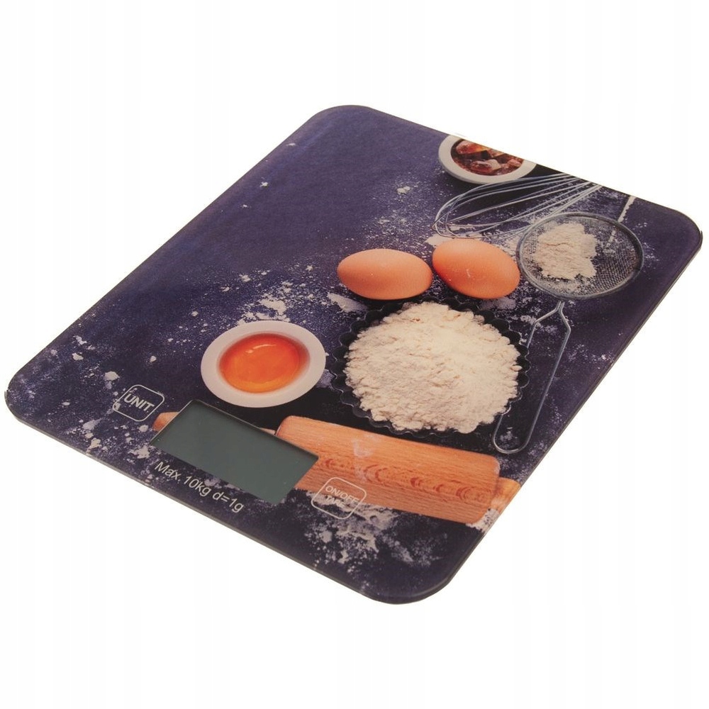 Kuchyňská Váha Skleněná Elektronická Plochá Dotyková Přesná 10 Kg