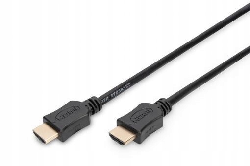 Kabel połączeniowy HDMI Highspeed 1.4 z Eth. GOLD Typ HDMI A/HDMI A, M/M cz Marka Digitus