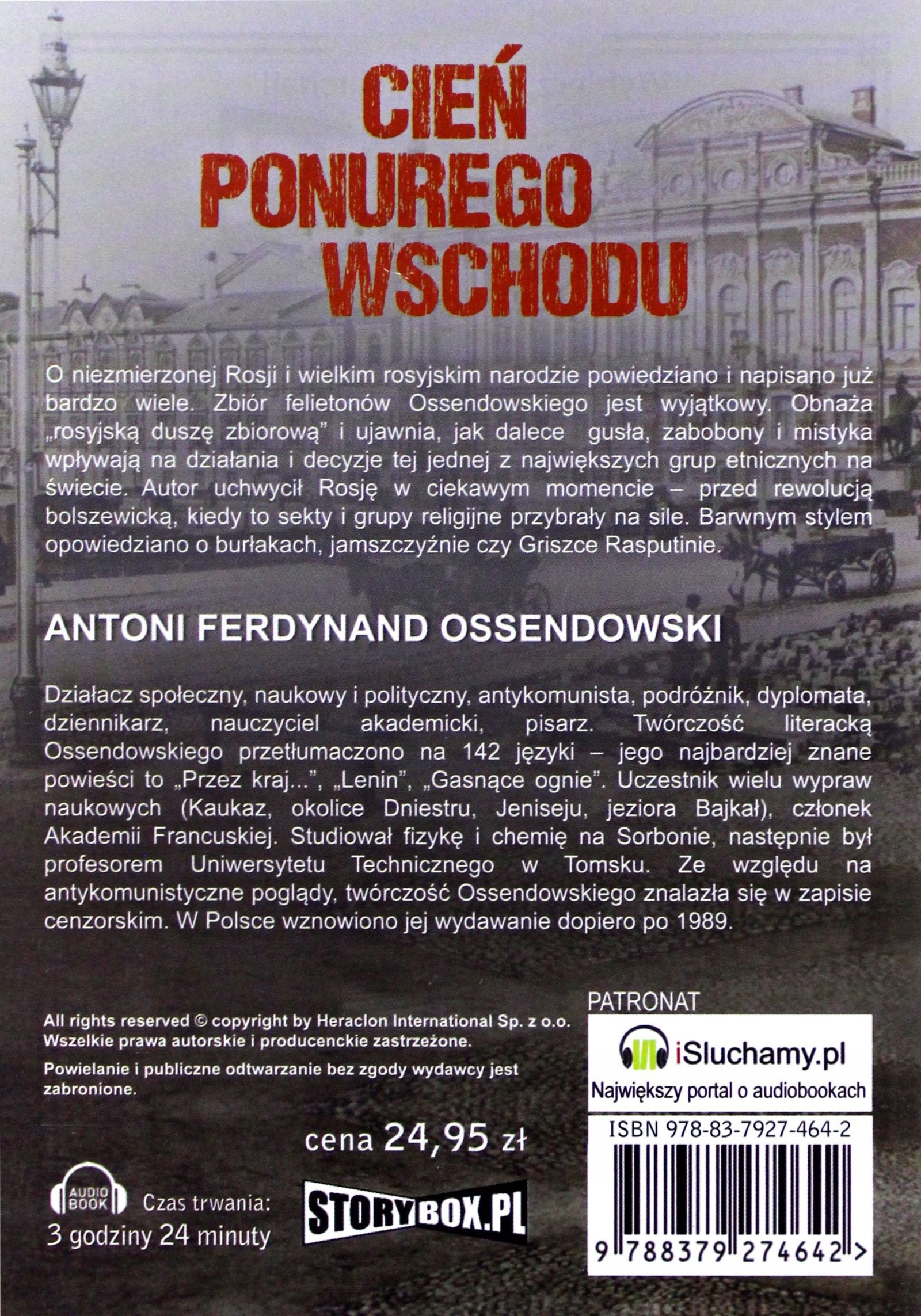 CIEŃ PONUREGO WSCHODU - ANTONI FERDYNAND OSSENDOWS Nośnik audiobook CD