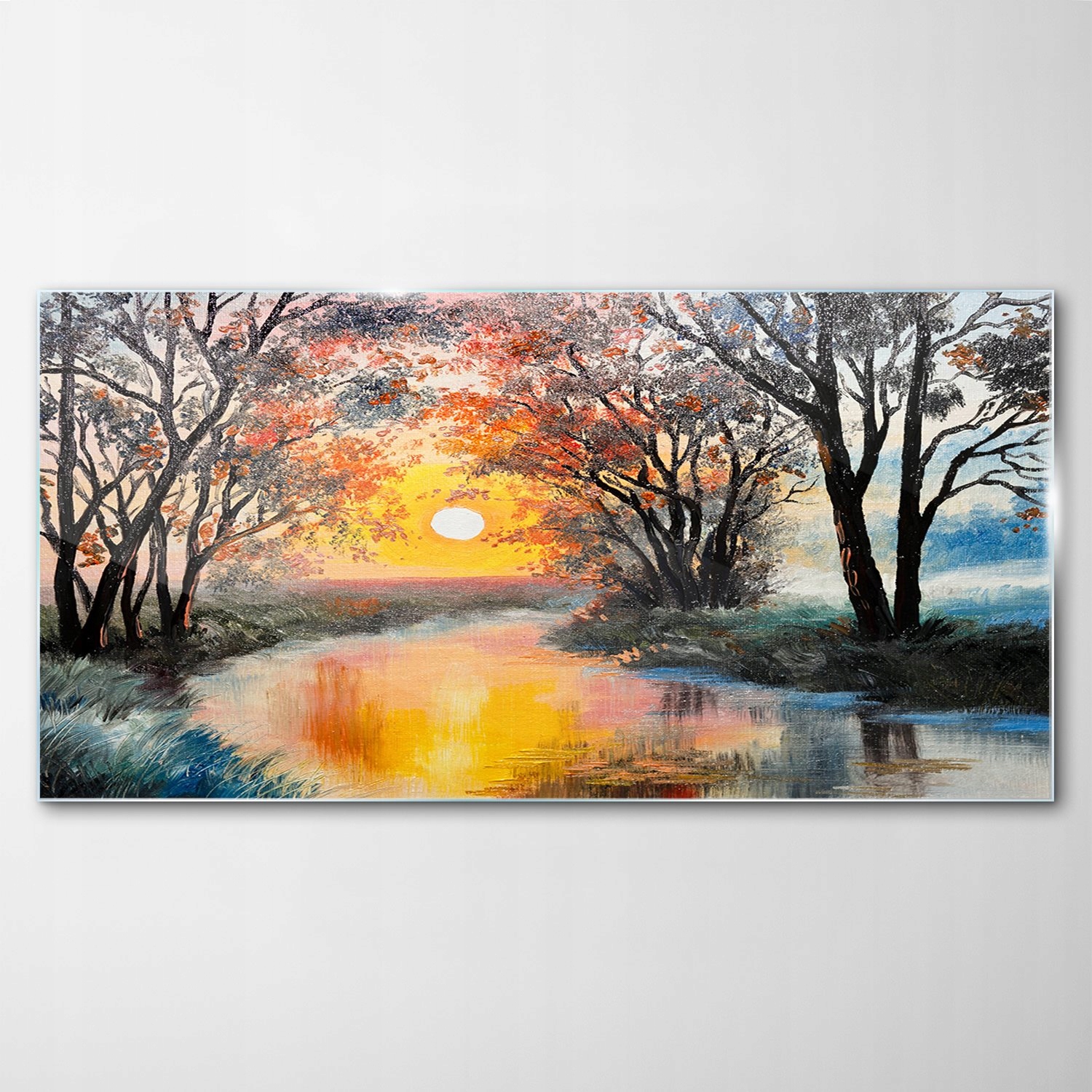 

Obraz na Szkle Dekor Wschód Słońca Jezioro 120x60