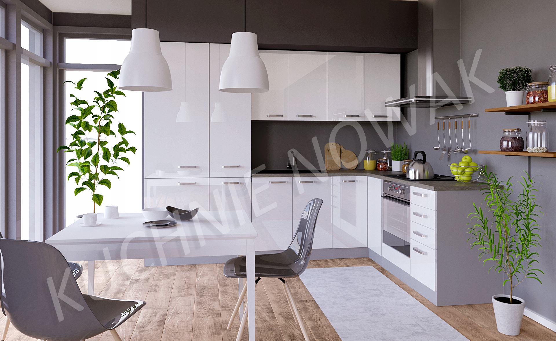 Meble kuchenne Torino MDF połysk Marka inna