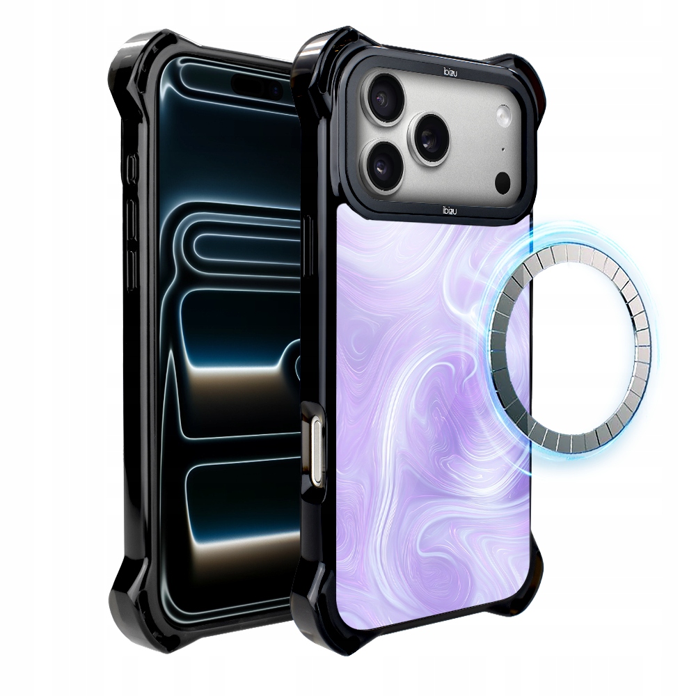 Pouzdro pro iPhone 17 Pro Ibizu DropGuard Ultra s MagSafe, Levandulový vír