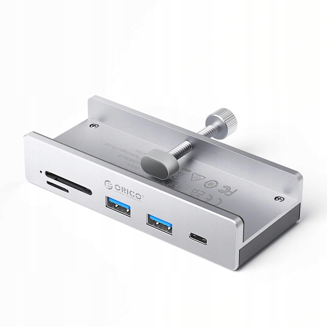 Hub Orico MH5PC montowany na zacisk Usb-c 2x Usb-a 3.2 1x Usb-c 3.2