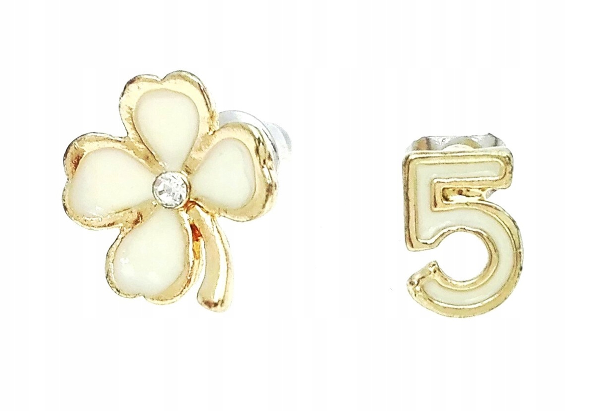 

Kolczyki czterolistna koniczyna i piątka