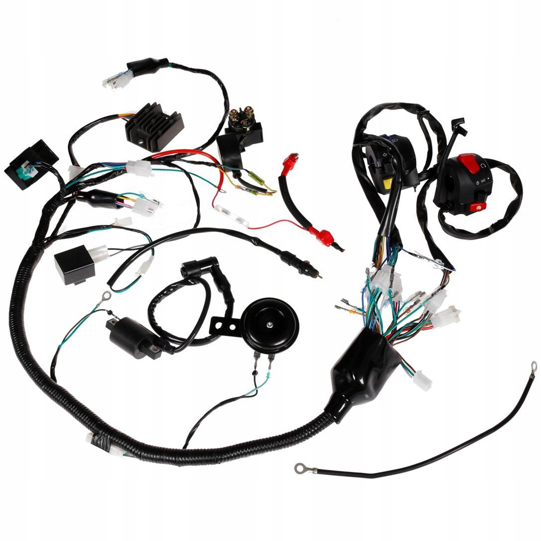 KOMPLETNA INSTALACJA motorowery REGULATOR KLAKSON