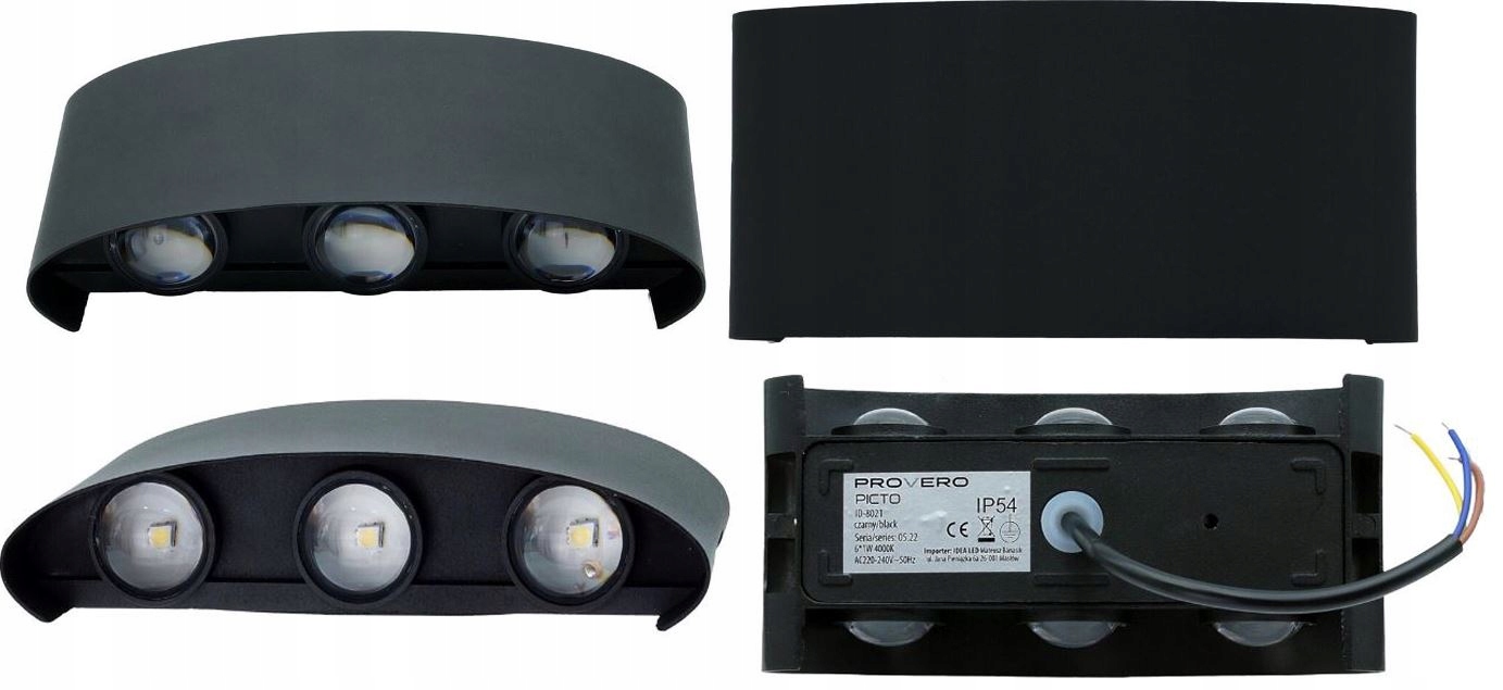 

Lampa Ogrodowa kinkiet zewnętrzny wodoodporny 6x1W