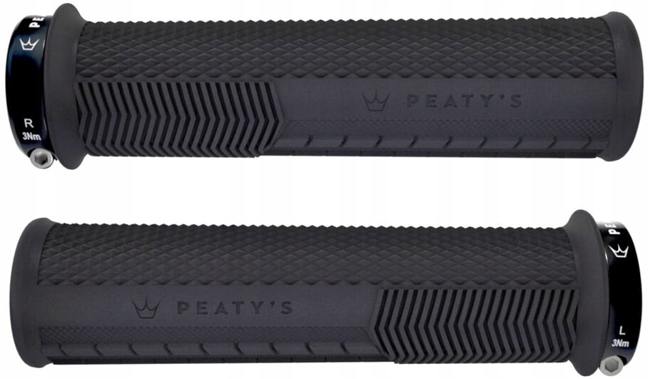 Omaty Řídítek Gripy Peaty's Monarch Thin 30-32MM Černé
