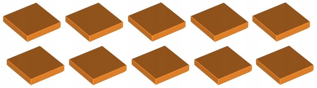 

Lego płytka płaska 2x2 pomarańczowa 10 szt. 3068