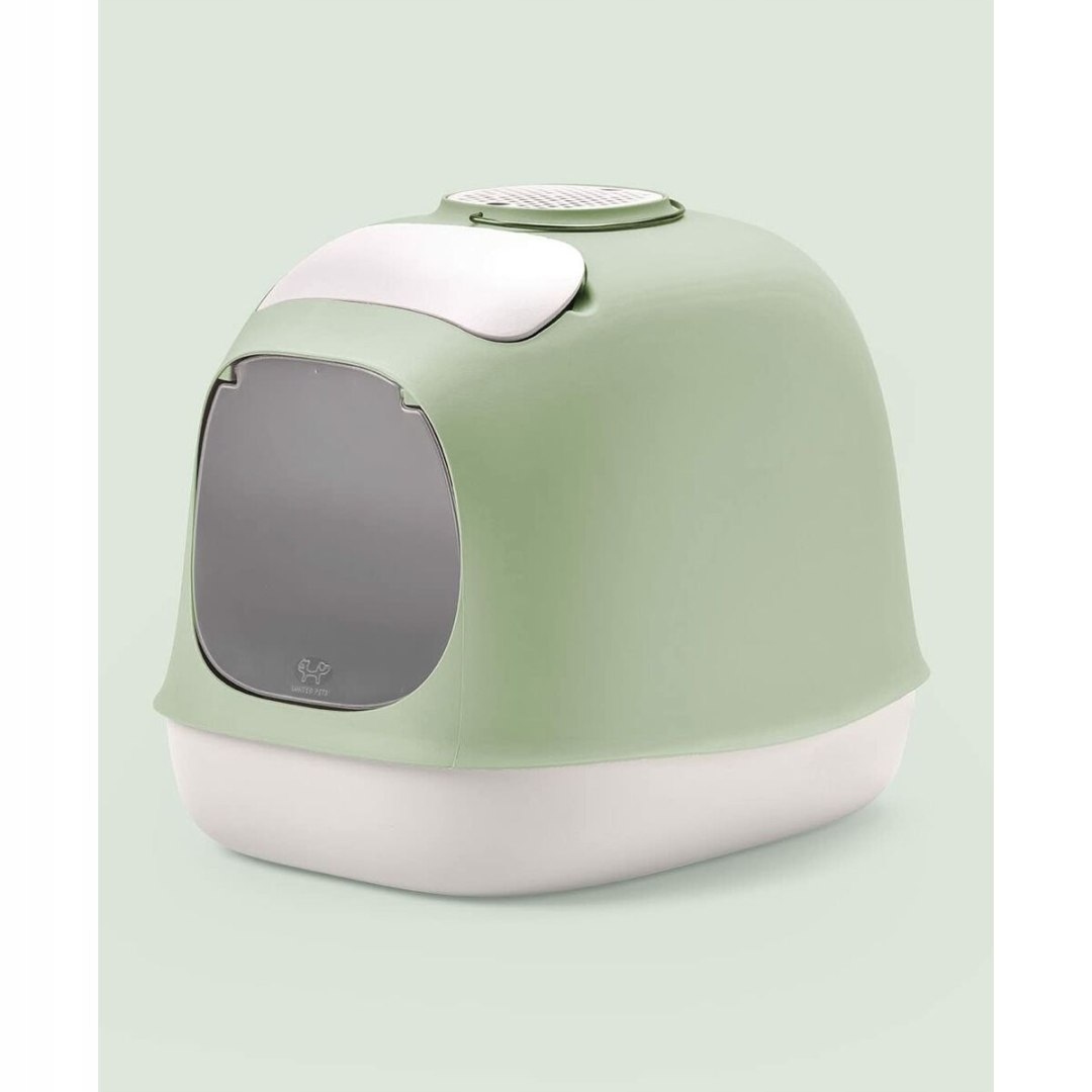 Levně Kočičí Toaleta pro kočky United Pets Barva Zelený polypropylen 40 x 50 cm