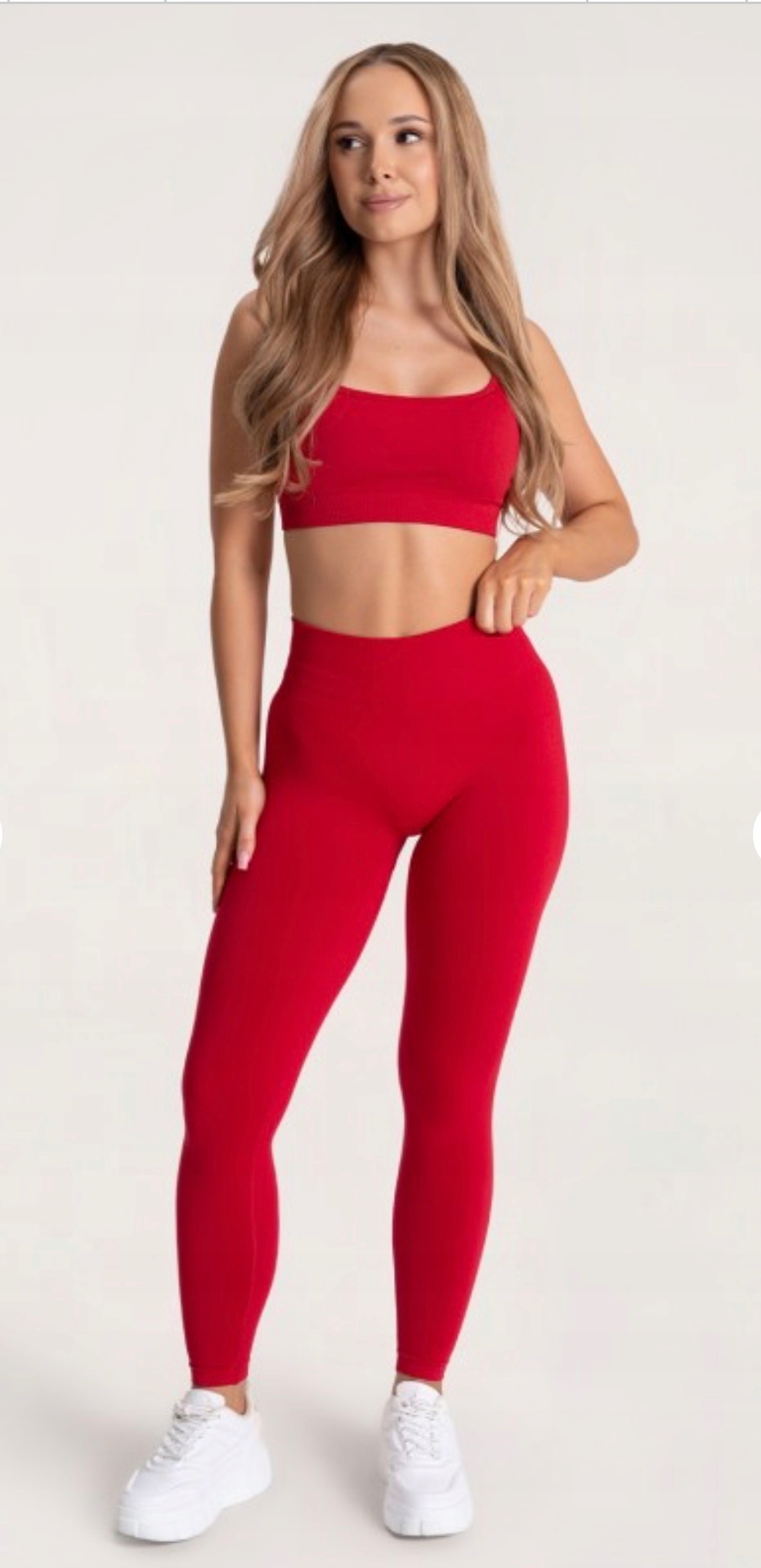 Gym Glamour Leginsy Second Skin Red Push Up S