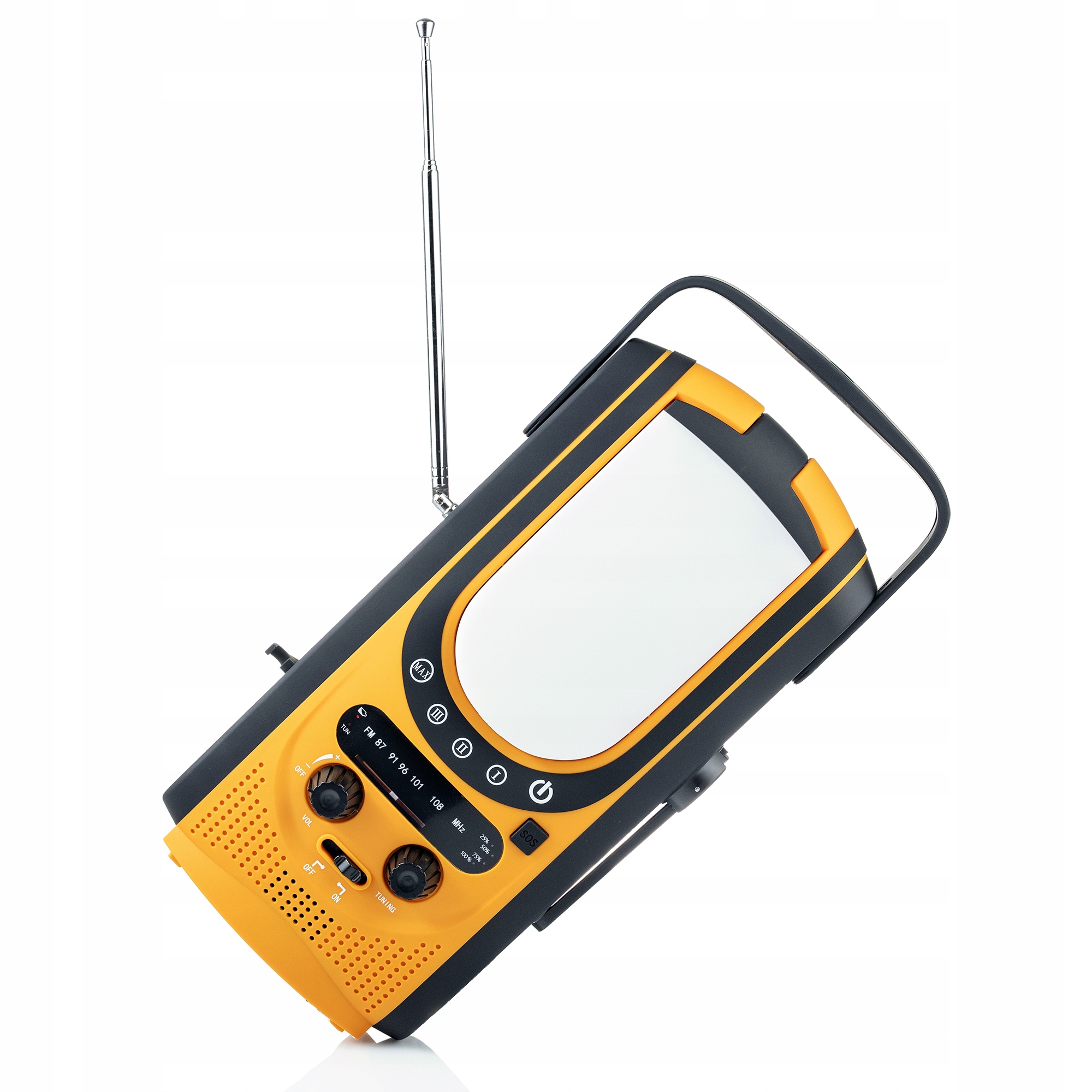 RADIO SOLARNE AWARYJNE DYNAMO LAMPA LED 6000mAh Marka Extralink