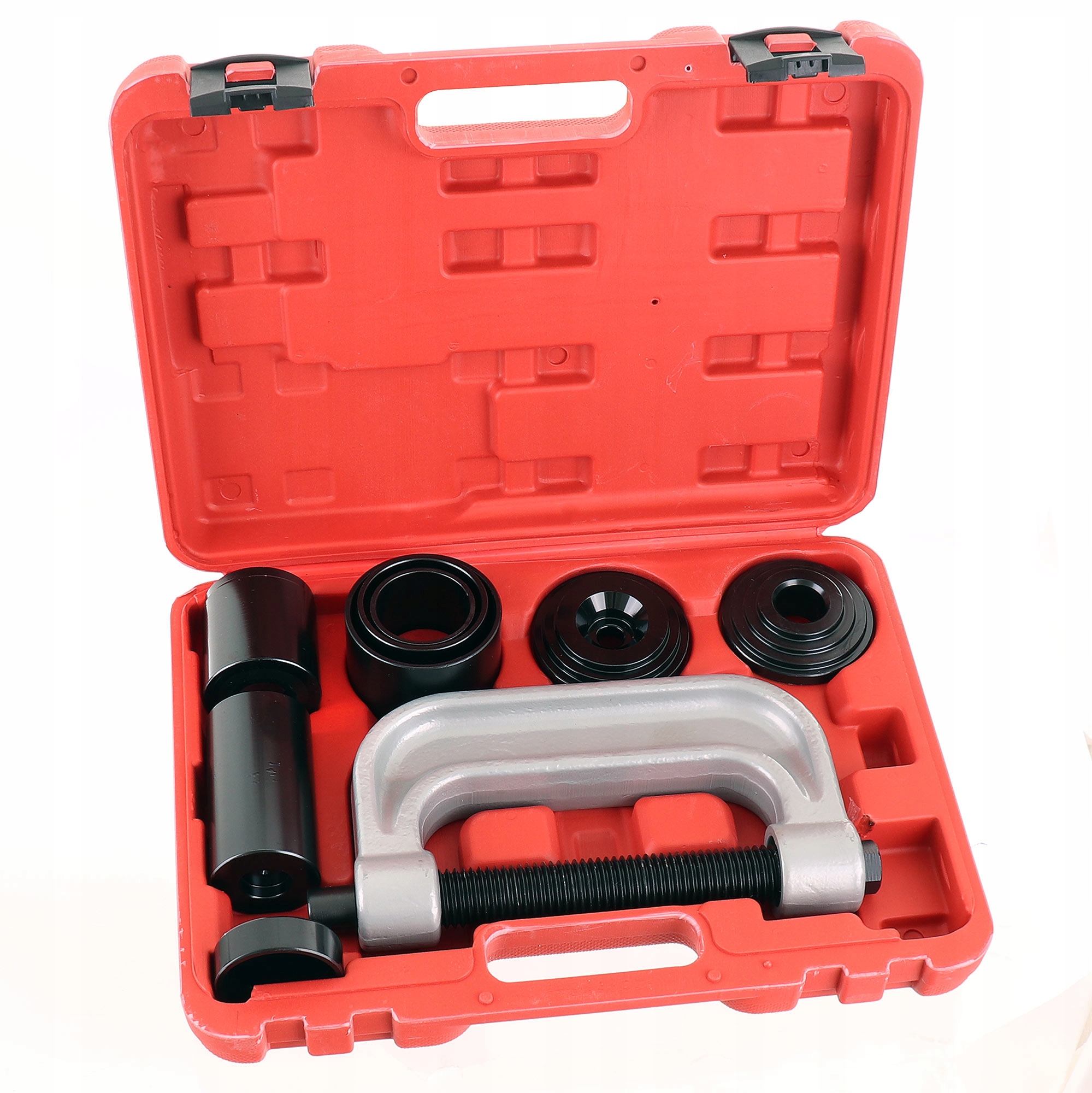 Stahovák čepů, pouzder, zavěšení na auto, lisovací lis, šroubový