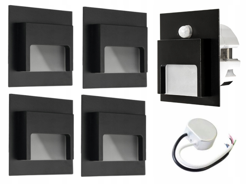 Sada Halogen Led schodišťová lampa 5x senzor