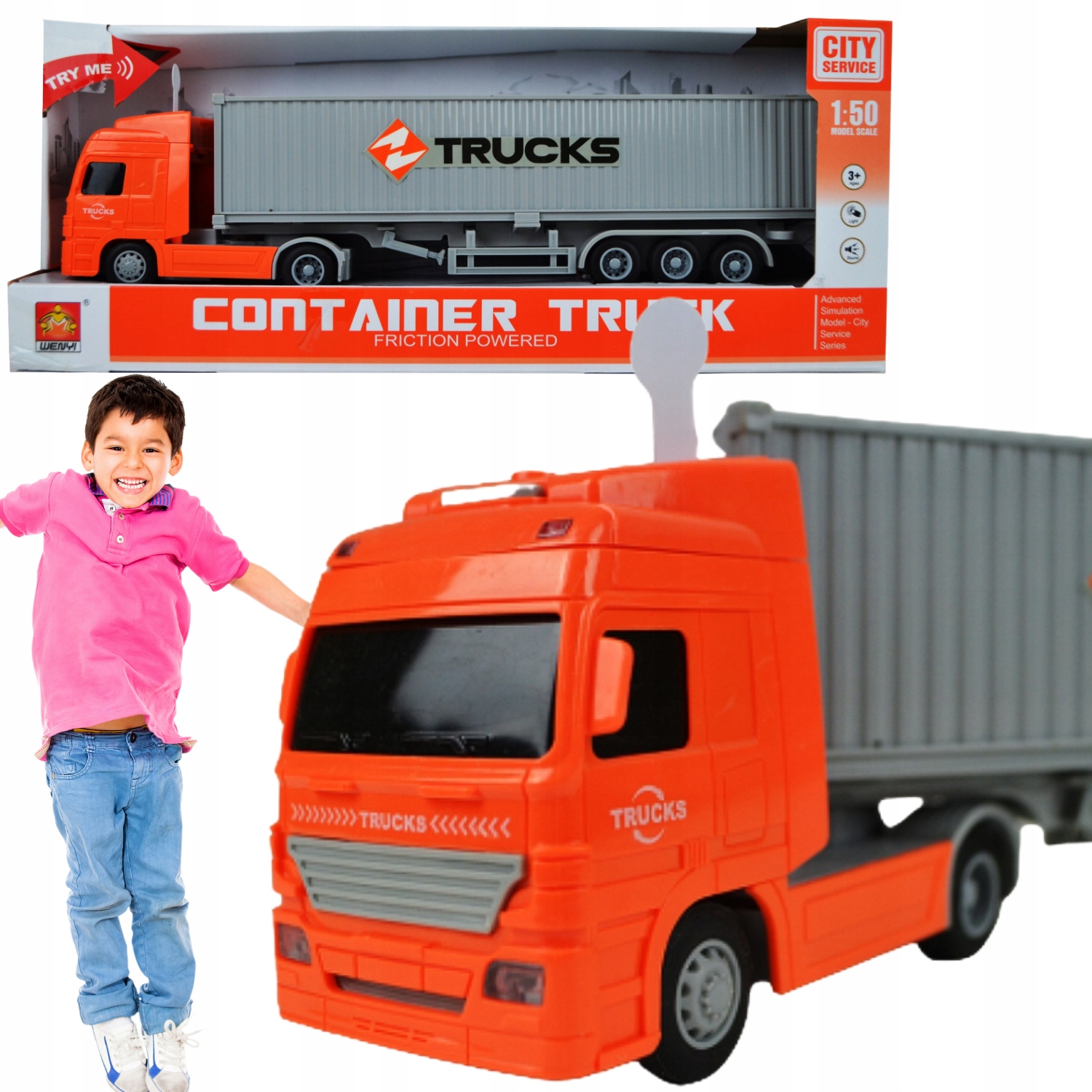 ГРУЗОВИК, АВТОМОБИЛЬ, КОНТЕЙНЕР, ЗВУК, СВЕТ, TIR