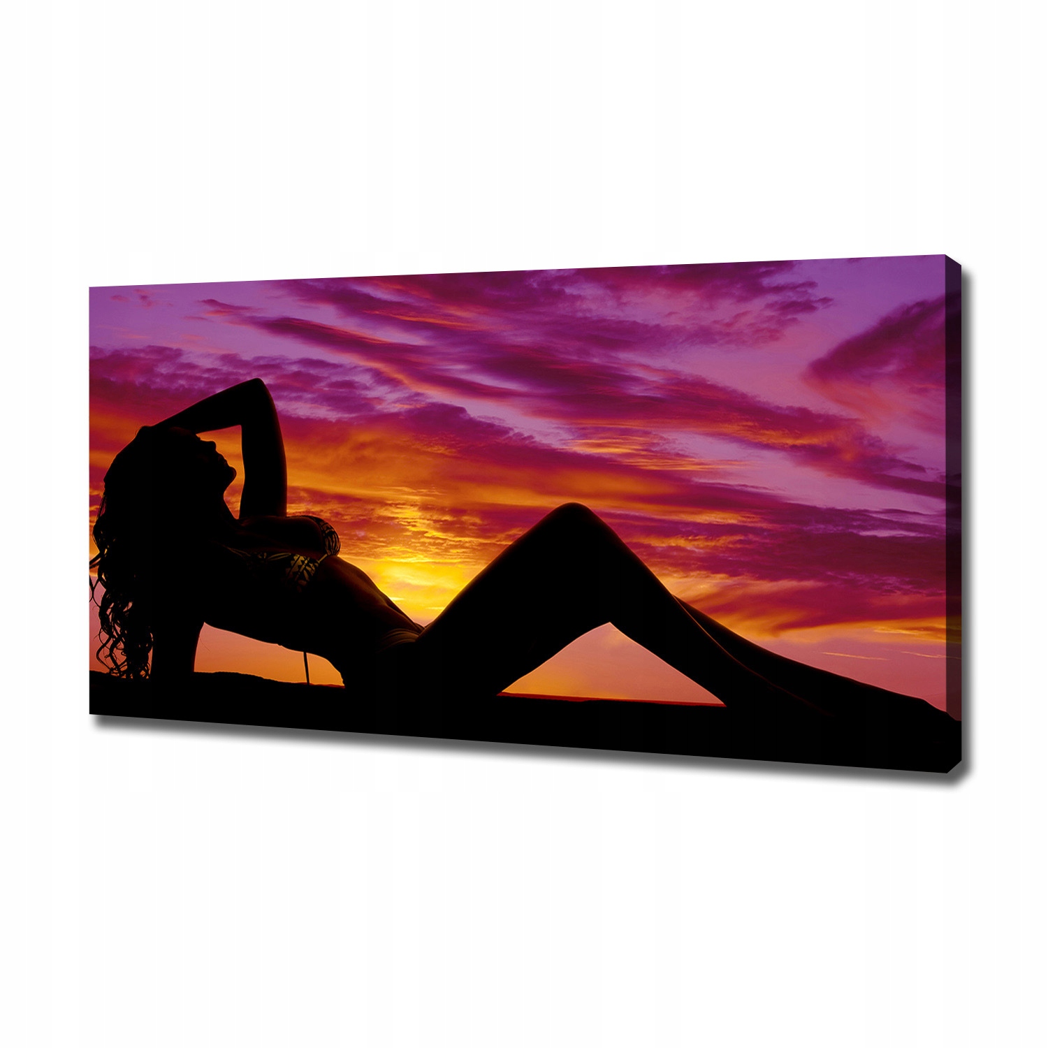 

Foto obraz na płótnie Sylwetka kobiety 120x60 cm