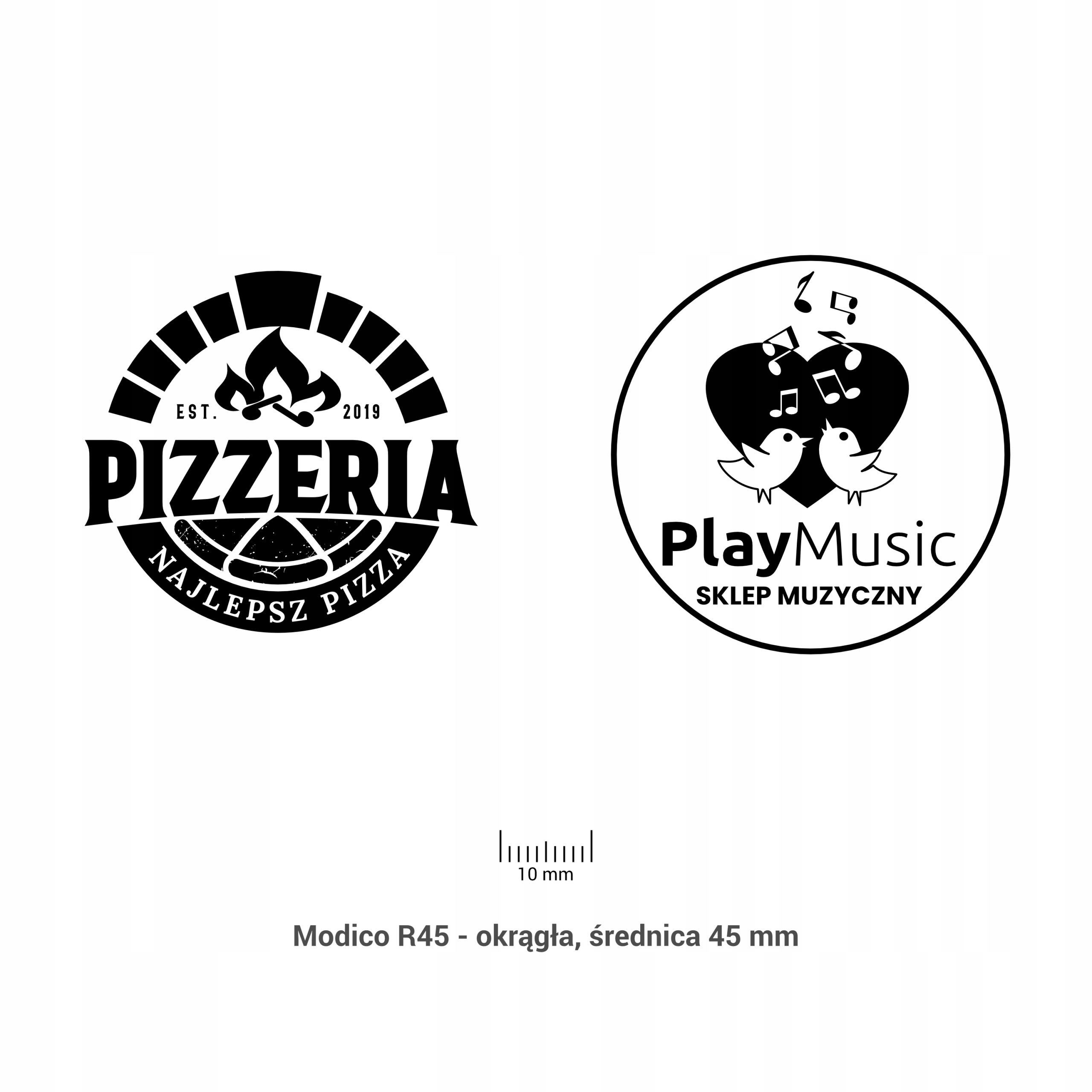 PIECZĄTKA Modico R45, 55mm, OKRĄGŁA, GRANATOWA EAN (GTIN) 5089350002372