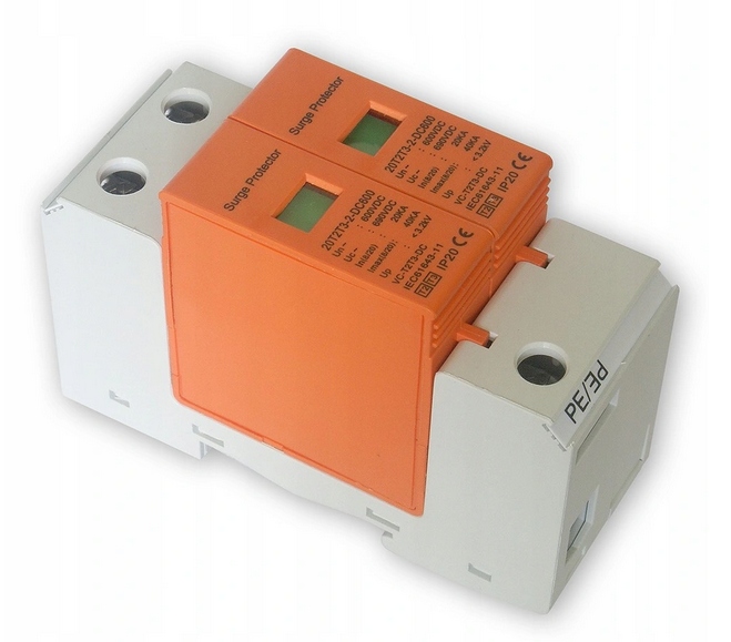 

Ogranicznik przepięć Fotowoltaika 600V DC 2P