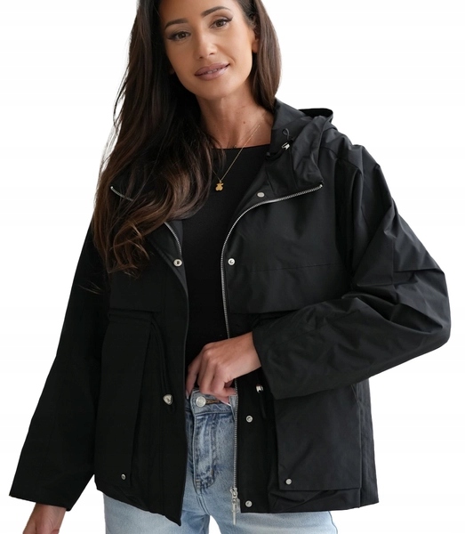 Přechodová bunda s kapucí parka Ksenia 48