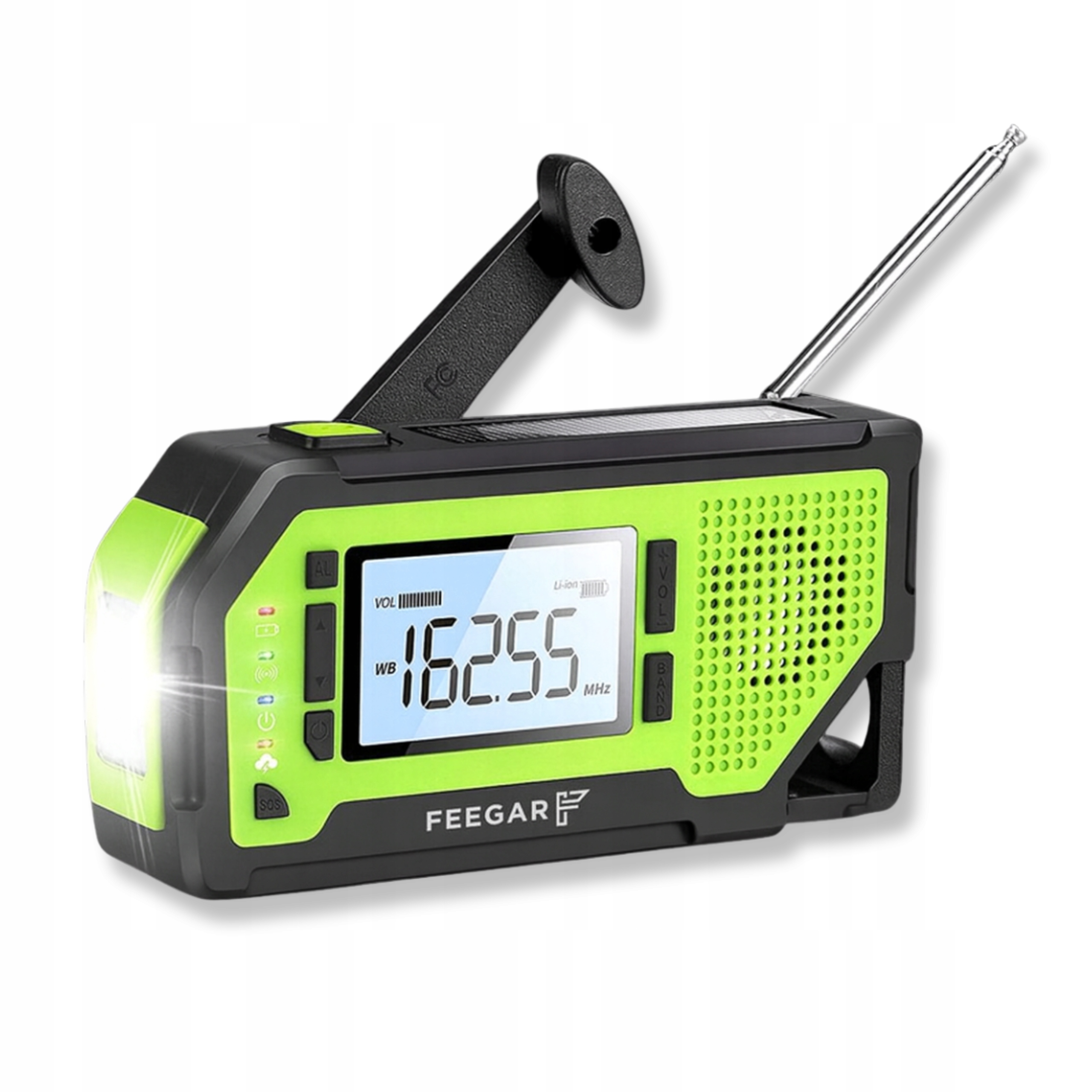 Nouzové rádio s Baterkou a Powerbankou Feegar Oze Pro 20 hodin provozu Solar