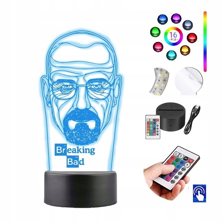 

Lampka na biurko Breaking Bad Walter Led Plexido
