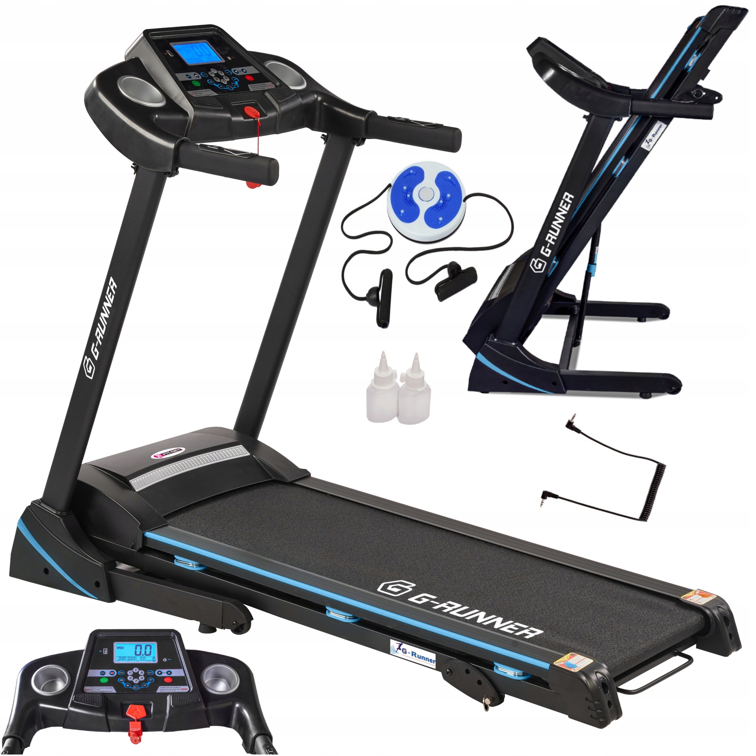 BIEŻNIA ELEKTRYCZNA G-RUNNER 420 DOMOWA AMORTYZACJA USB SKŁADANA GŁOŚNIKI
