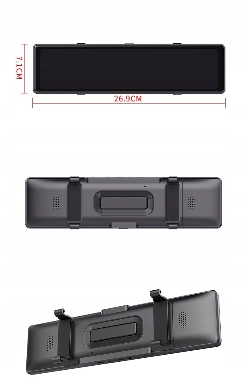 Rejestrator Lusterko 3 kamery Android Auto WiFi Model HA321