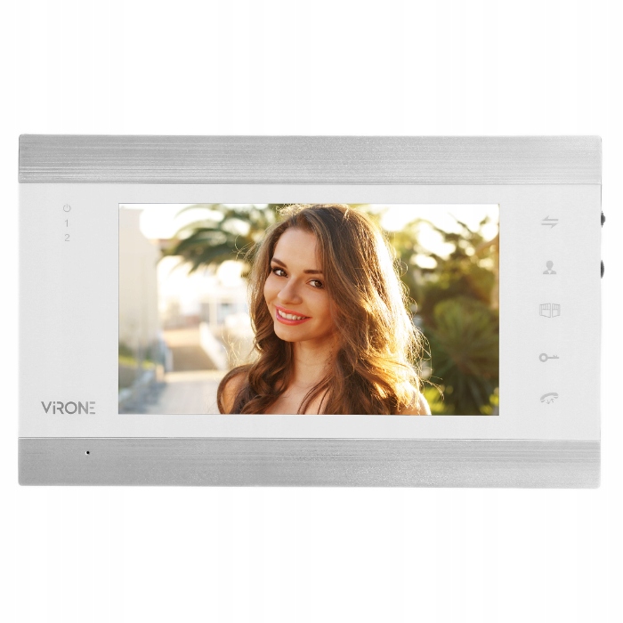 WIDEO DOMOFON CZYTNIK KOD WIFI FullHD BRAMA+FURTKA Kolor biały