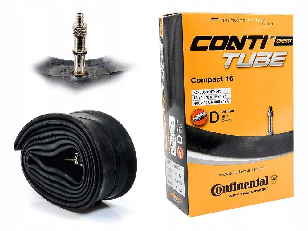 

Dętka Continental Compact 16x1,25-1,75 dunlop 26mm
