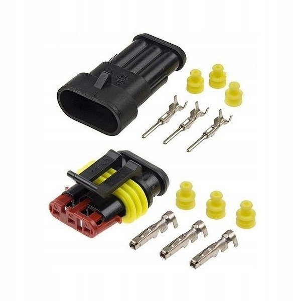 

Złącze Superseal 3 Pin komplet wtyk+gniazdo 3PIN