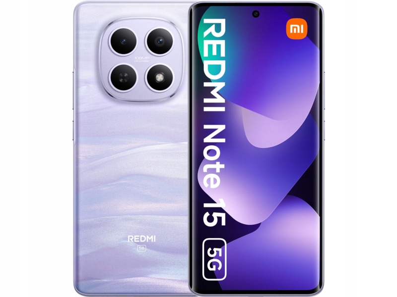 Smartfon Xiaomi Redmi Note 15 5G 6/128GB 6.77" 120Hz Fioletowy