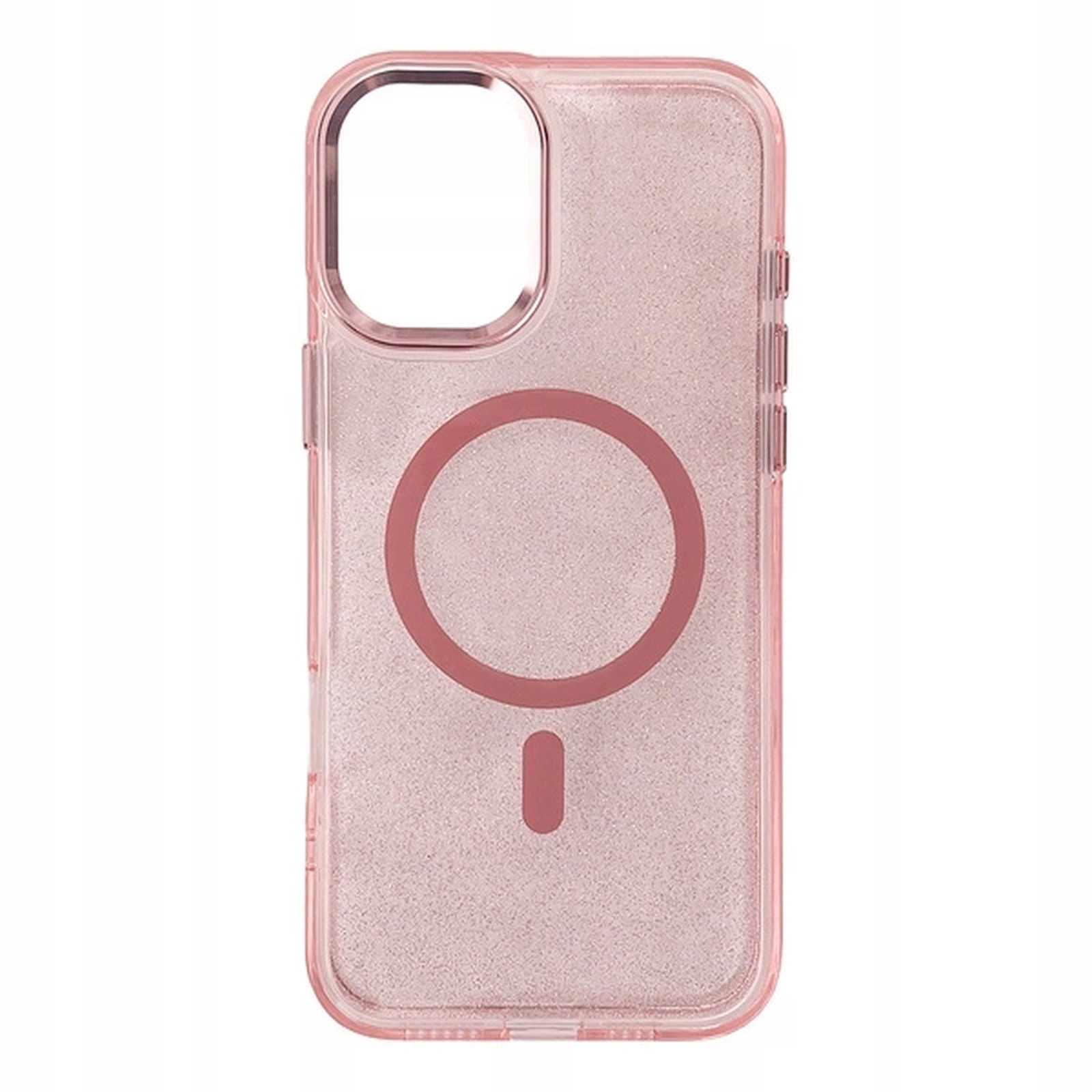 Etui brokatowe Glitter Case z MagSafe na iPhone 16e 17e różowe Hurtel