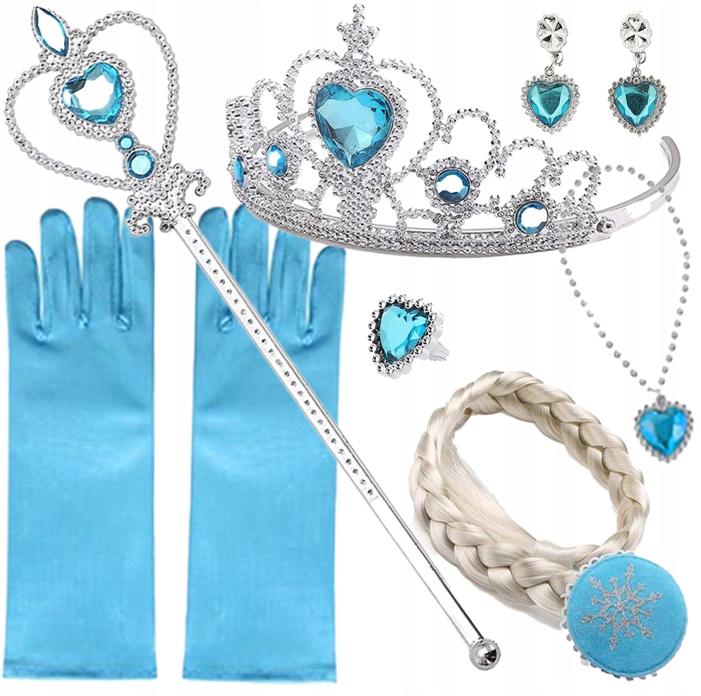 STRÓJ ELSA SUKIENKA KOSTIUM STRÓJ KARNAWAŁOWY KRAINA LODU ELZA 104 / 110 Marka inna marka