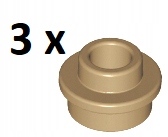 

Lego Dark Tan 1x1 Open Groszek 85861 3 szt