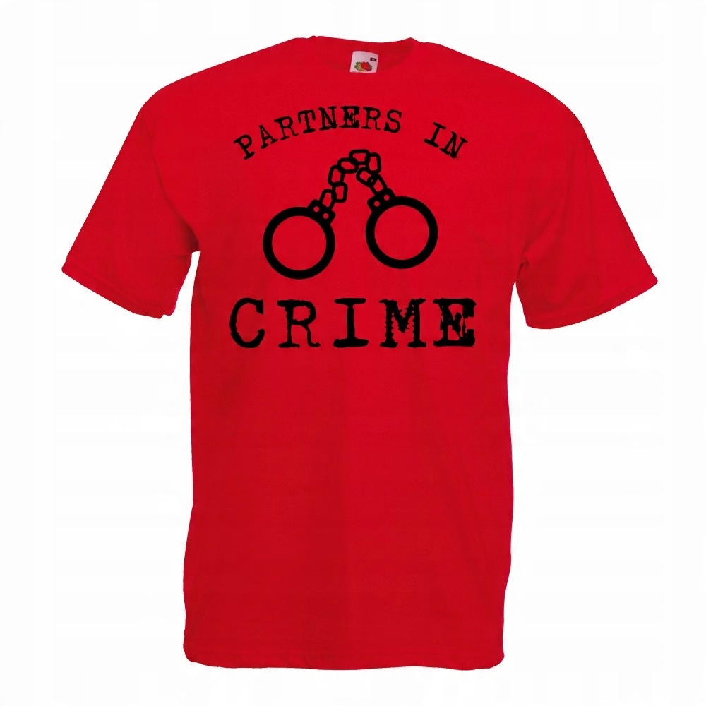 

Koszulka partners in crime prezent L czerwona