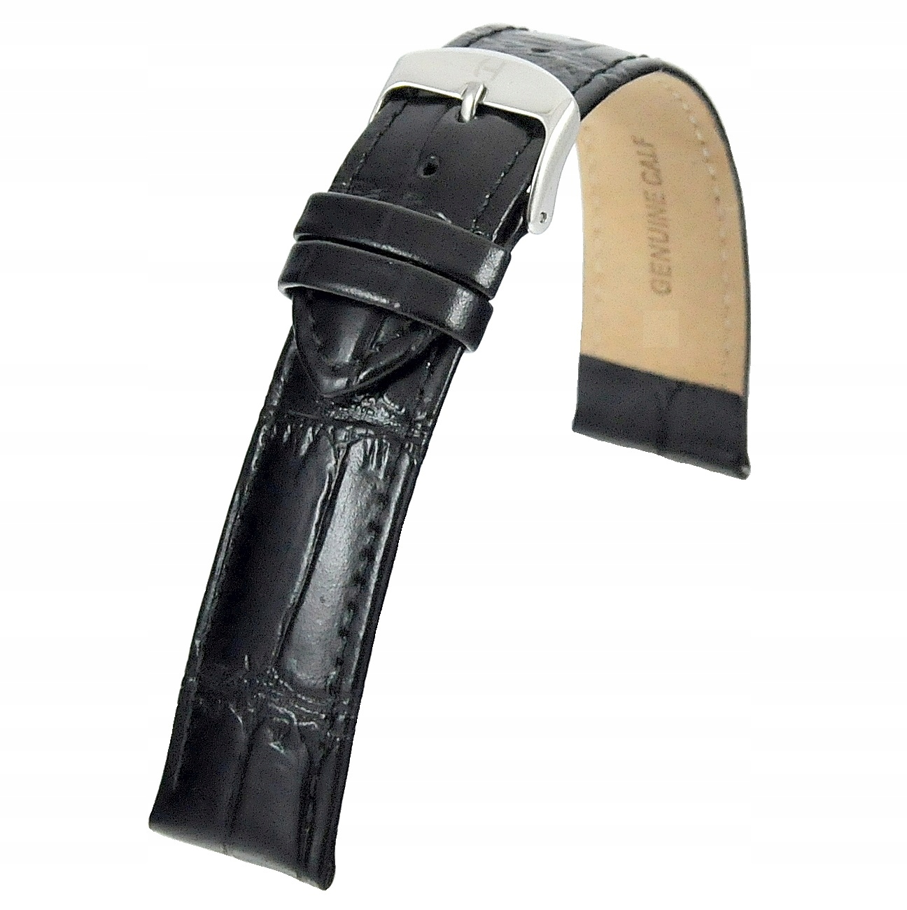 Pasek Do Zegarka Czarny Skórzany 1320.01N.20 20mm