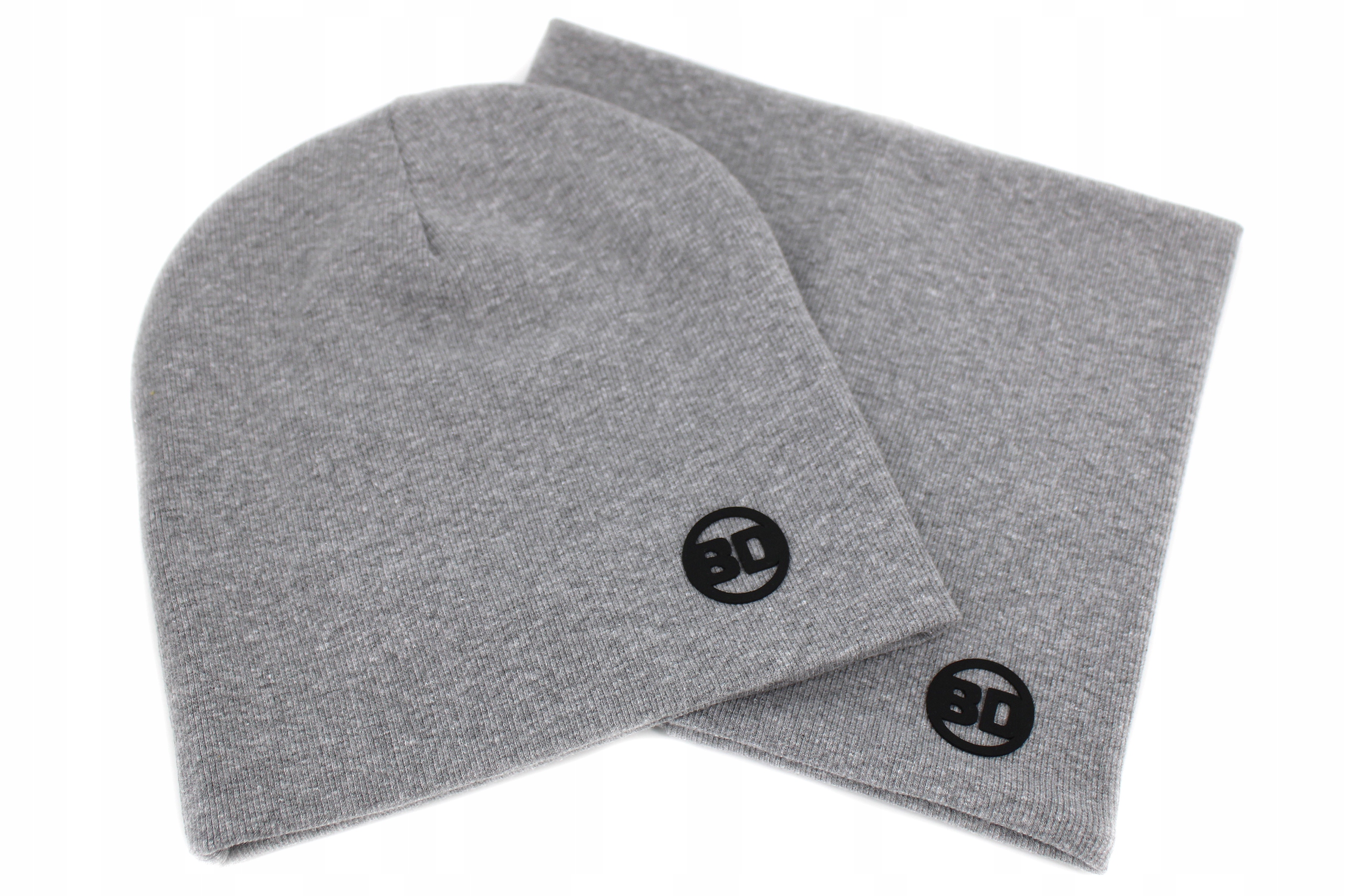 KOMPLET MĘSKI KOMIN + CZAPKA ZESTAW CIEPŁY KOLORY Kolor szary