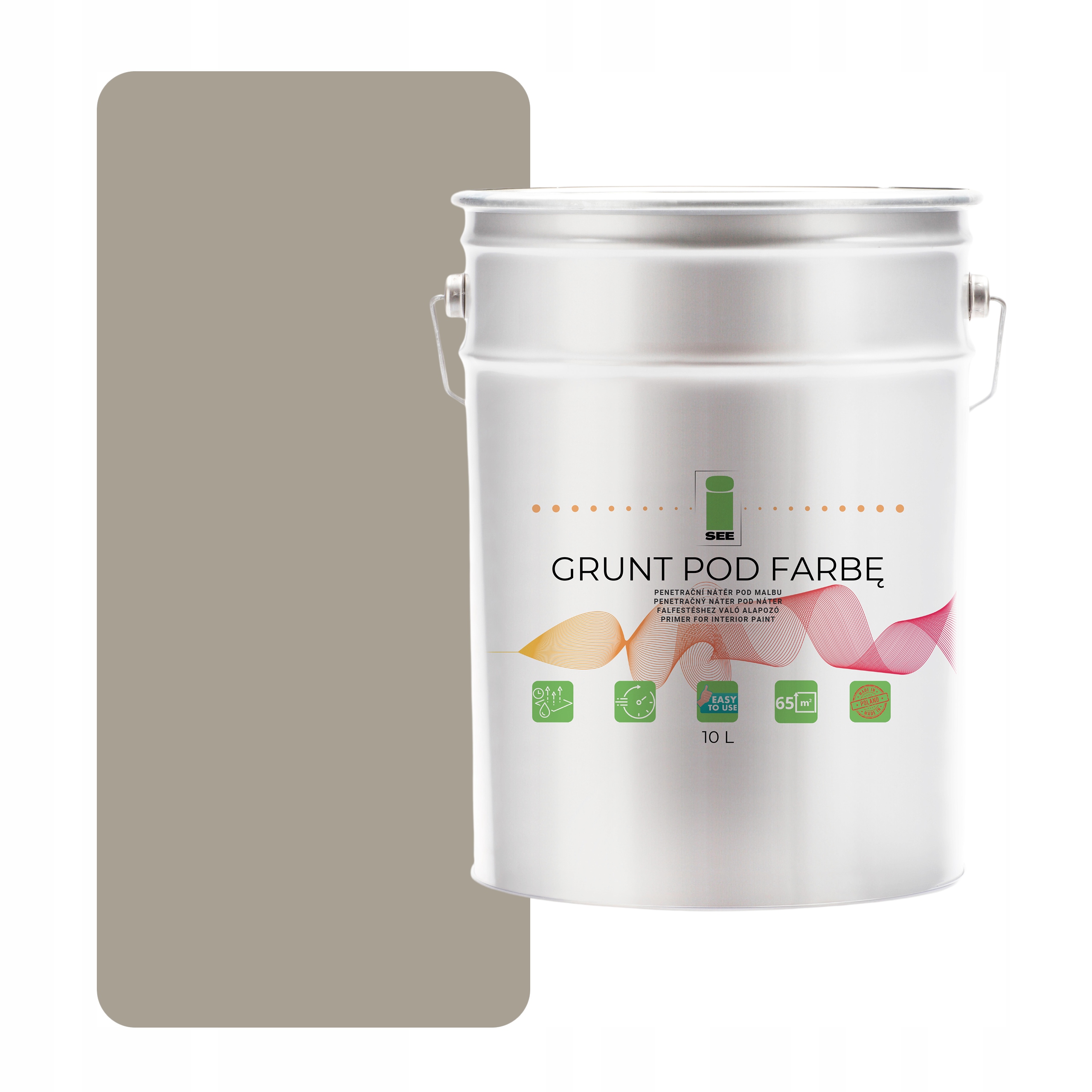 Podkladová Barva Silikonová Fasádní Šedá, Teplá, Odstín Šedý 10 L