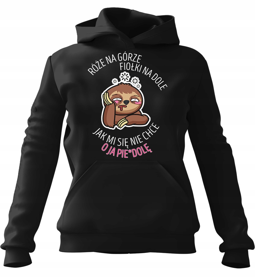 pánská mikina s kapucí Jak se mi nechce Černá M Pro něj Chlapa manžela C