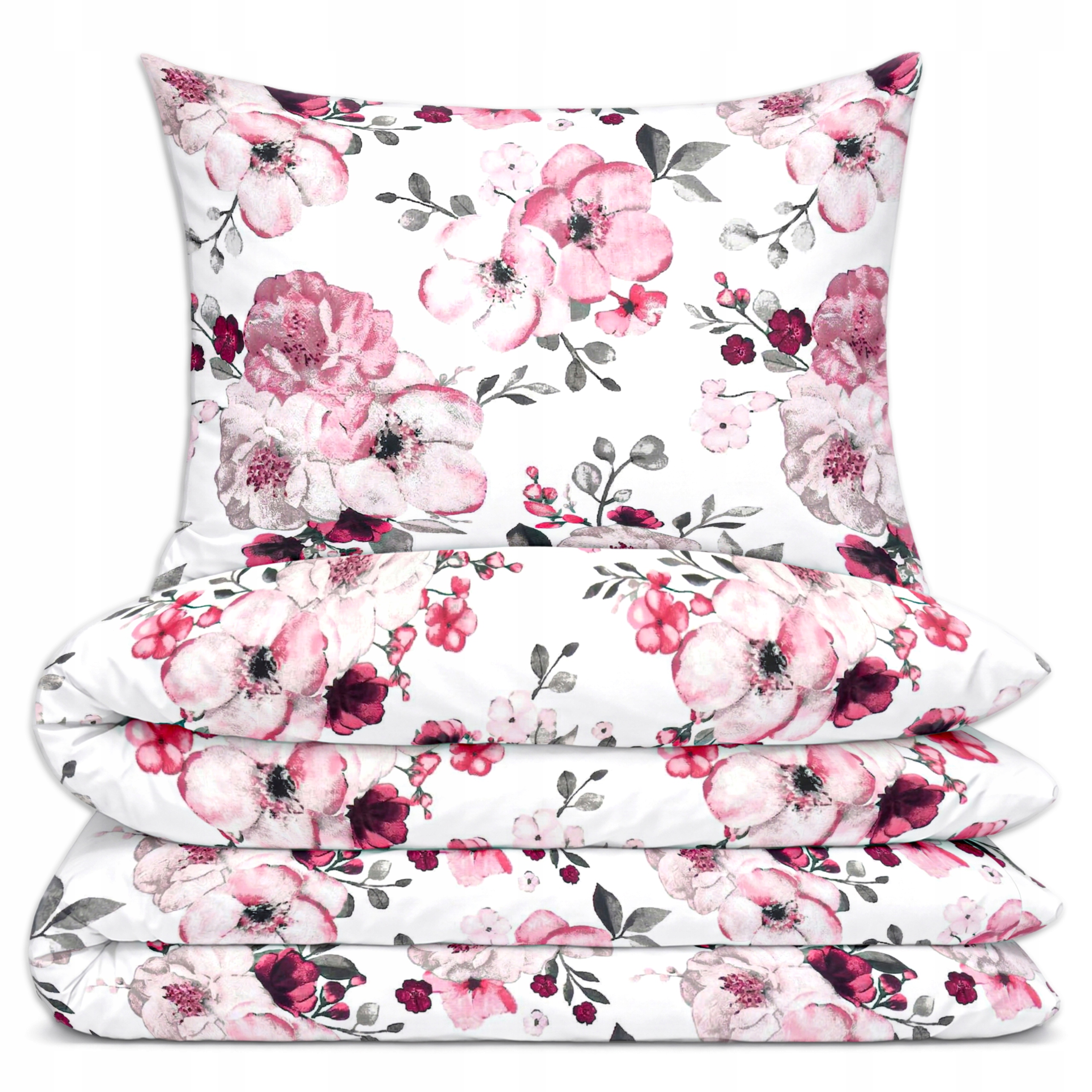 Pościel Komplet 200x220cm 100% Bawełna 2x Poszewki 70x80 Nowe Zestaw