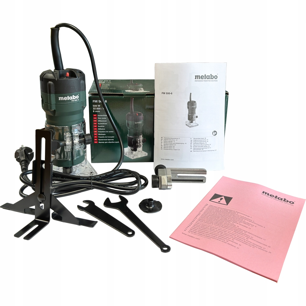 Metabo Frezarka do krawędzi górnowrzecionowa Fm 500 W trzpień 6mm 601741000
