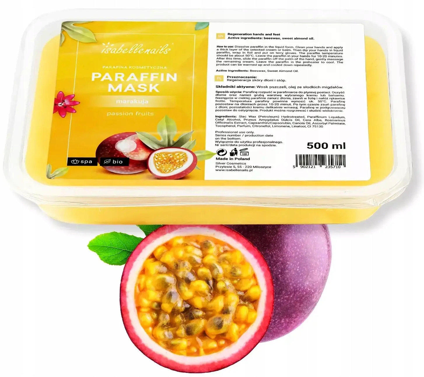 PARAFINA KOSMETYCZNA IS 500ml MARAKUJA