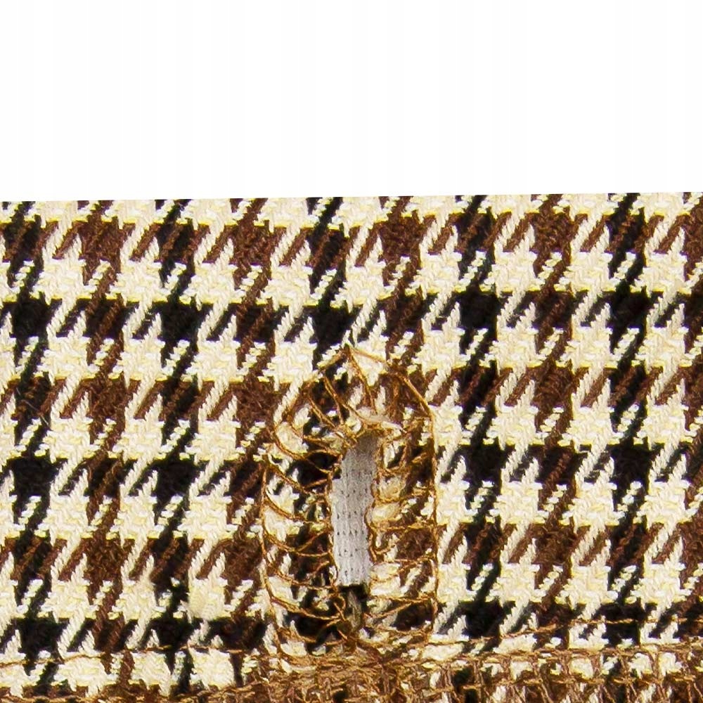 Eleganckie spodnie na CHRZEST 74 pepitka brązowe Płeć Chłopcy