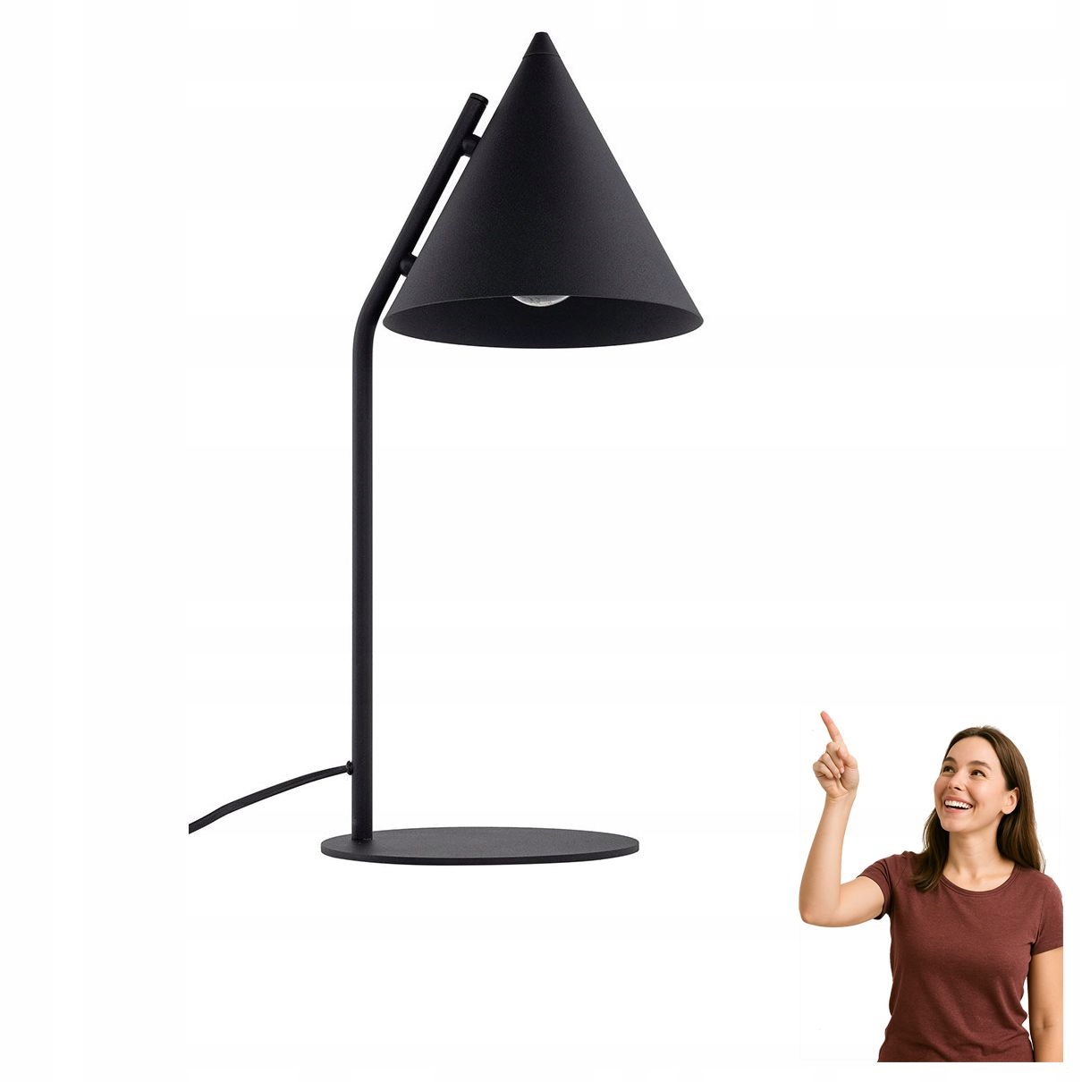Stolová lampa Cono Black 16009 Tk Lighting