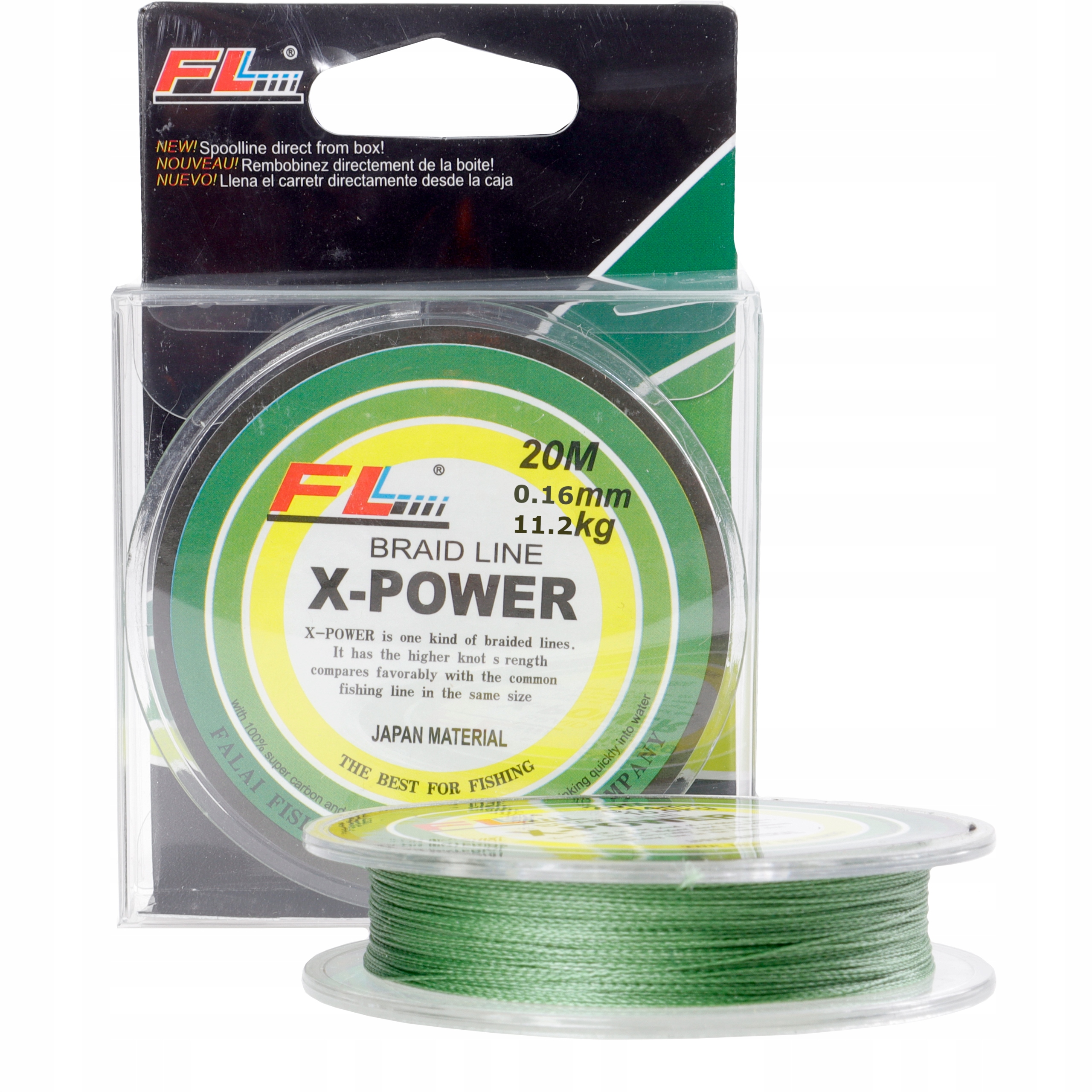 

Plecionka na przypony 0.16 mm 11,2 kg zielona 20 m