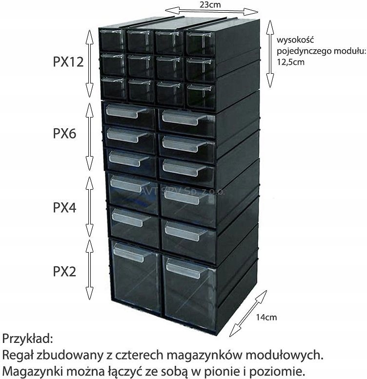 Szufladka do organizerów PX4 Marka Konger