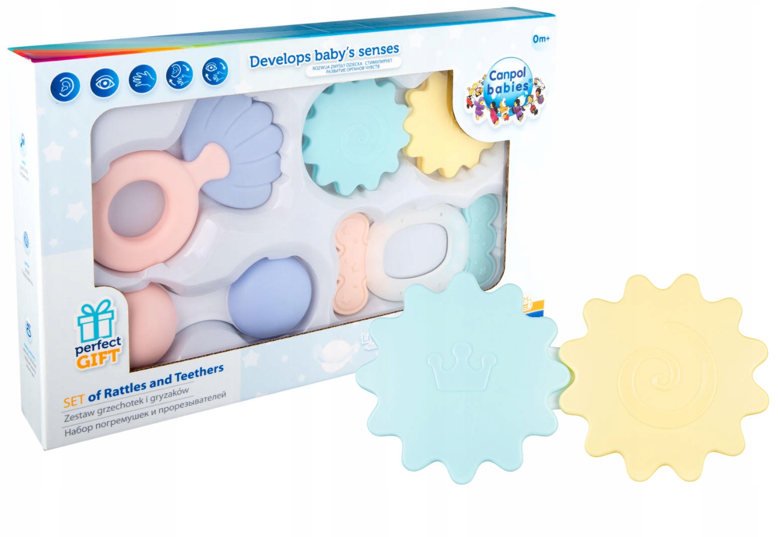 

Canpol Babies Zestaw Grzechotek Pastel 4szt. +0m