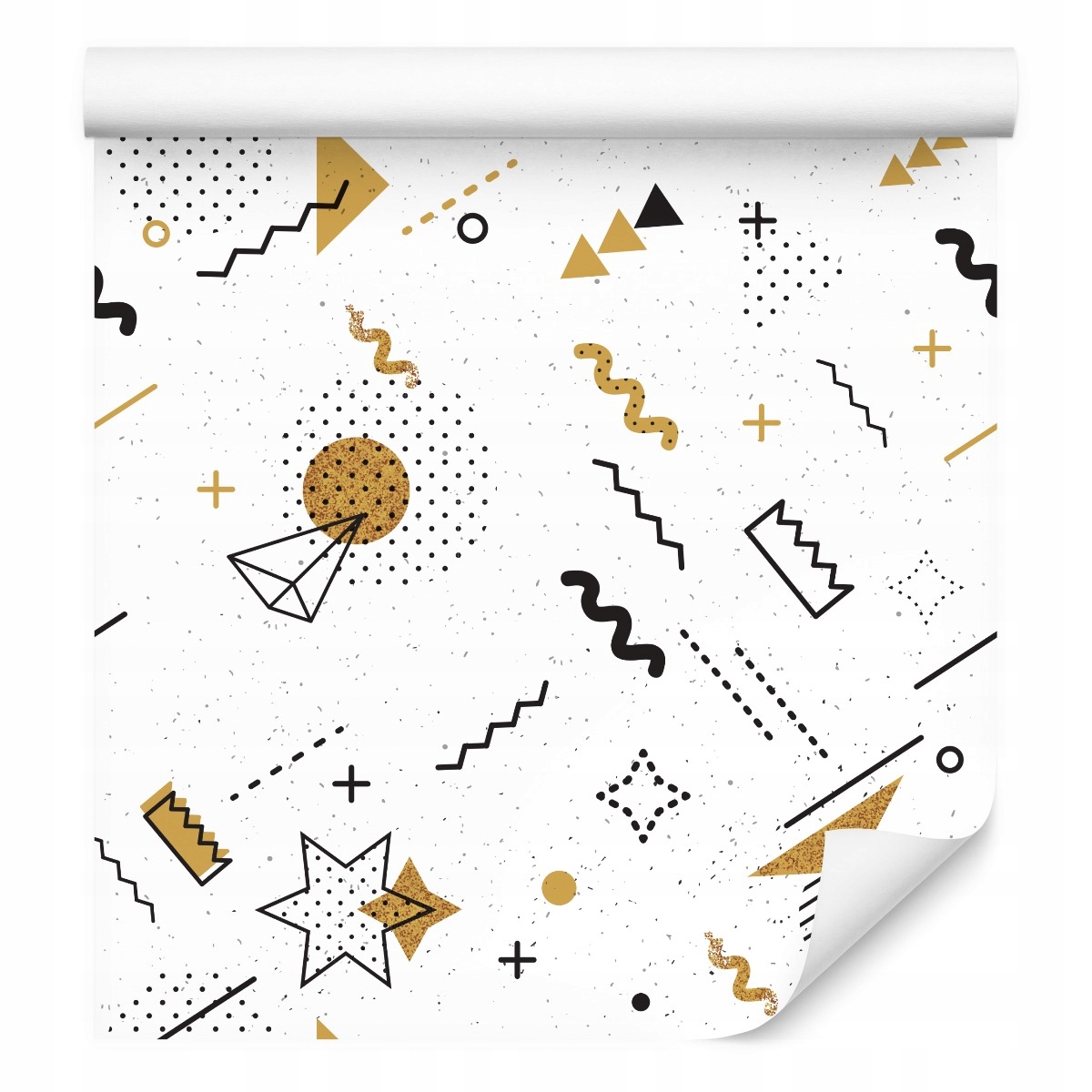 Tapeta do ložnice Barevné geometrické vzory