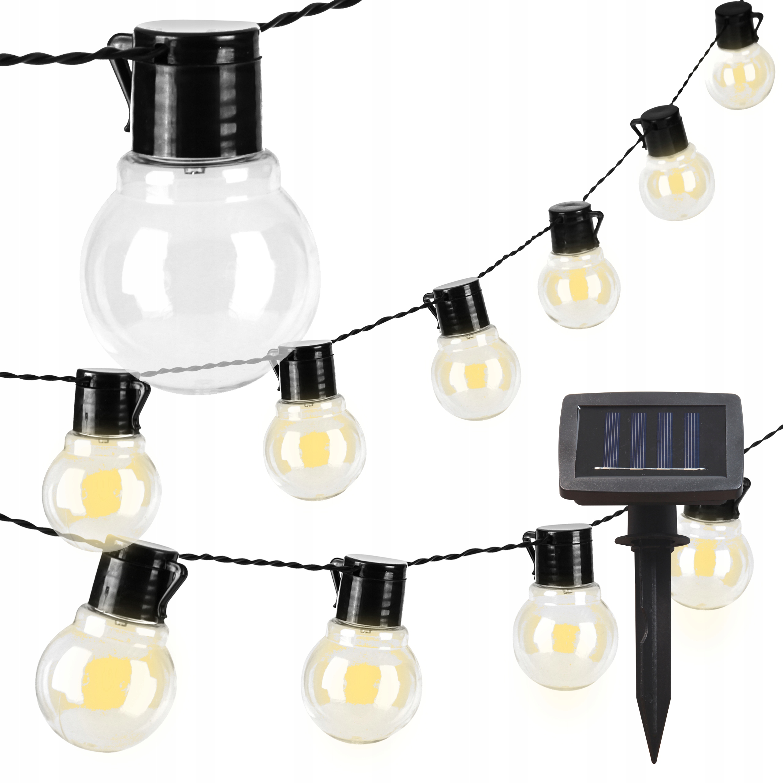 

Girlanda Solarna Ogrodowa Kulki 20 Led