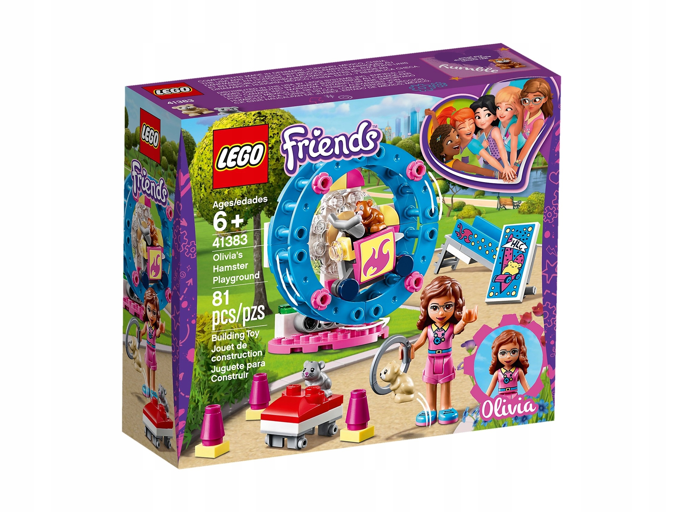 Lego Friends 41383 Dětské hřiště pro křečky Olivii Nové